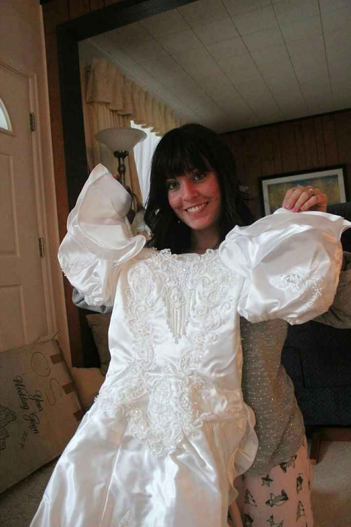 I finally got to try my dress on!