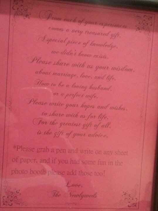 Photobooth guestbook?