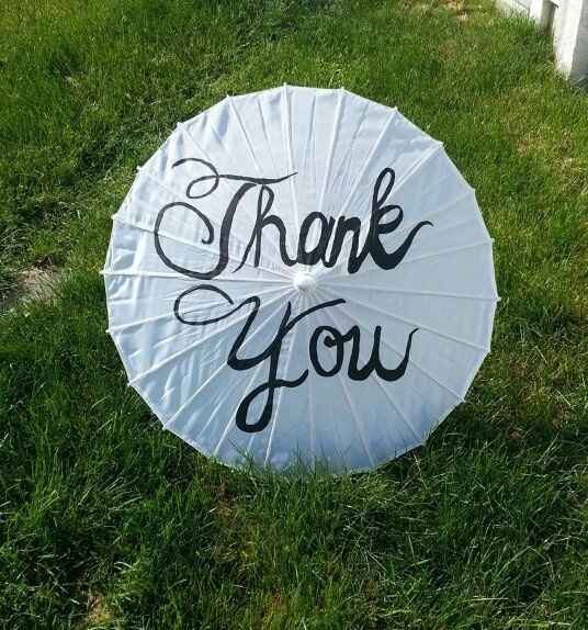 DIY thank you parasol *PIC