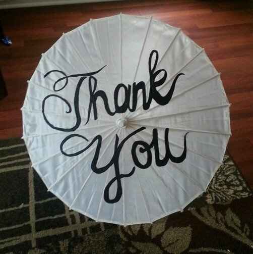 DIY thank you parasol *PIC
