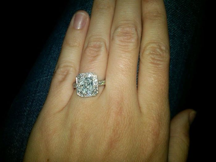 I'd love to see everyone's engagment rings.
