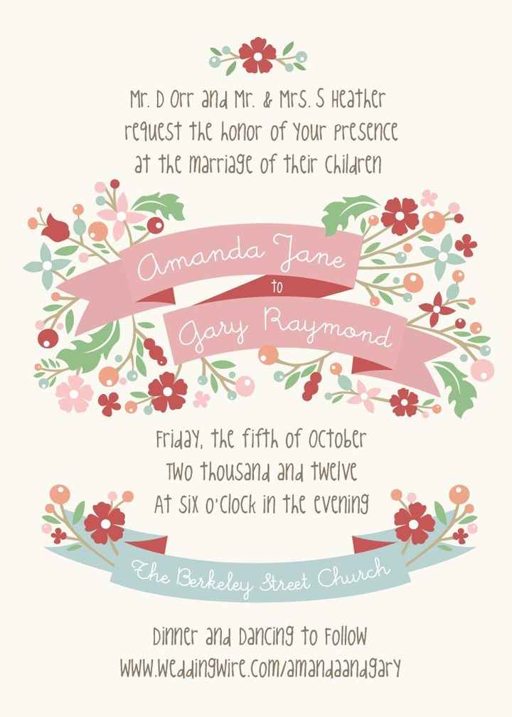 Ladies, I could use your invite advice!