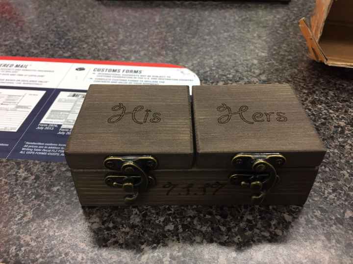 Our ring box came in