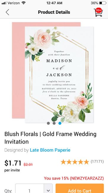 Made My Own Invitations - 1
