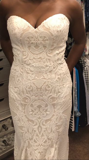 Tried on my reception dress after weight loss 3
