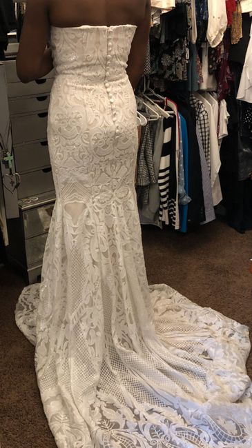 Tried on my reception dress after weight loss 4