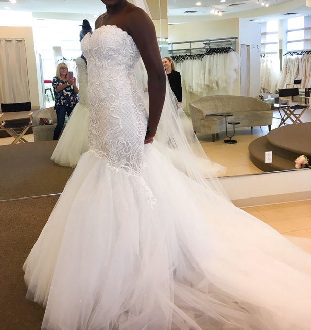 Tried on my reception dress after weight loss 5