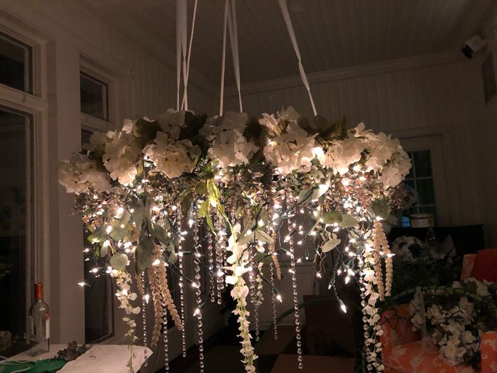 Greenery/floral Chandelier? 4
