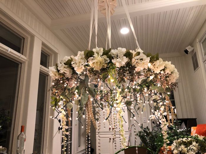 Greenery/floral Chandelier? 5