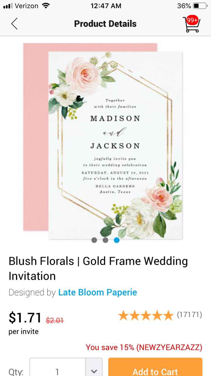 Made My Own Invitations - 1