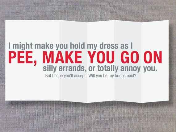 Bridesmaids Proposal
