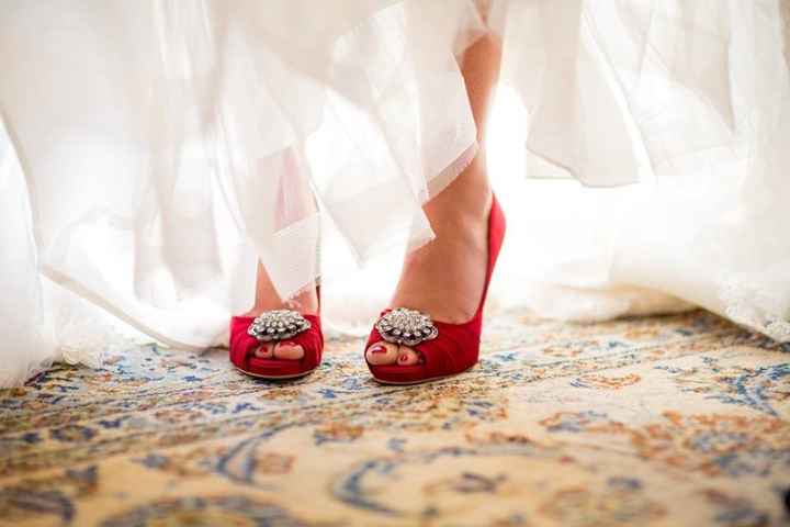 Show off your wedding shoes!