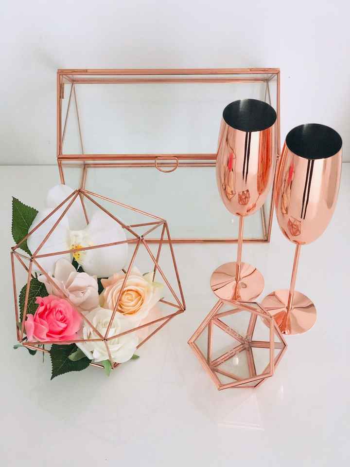 Rose gold decor