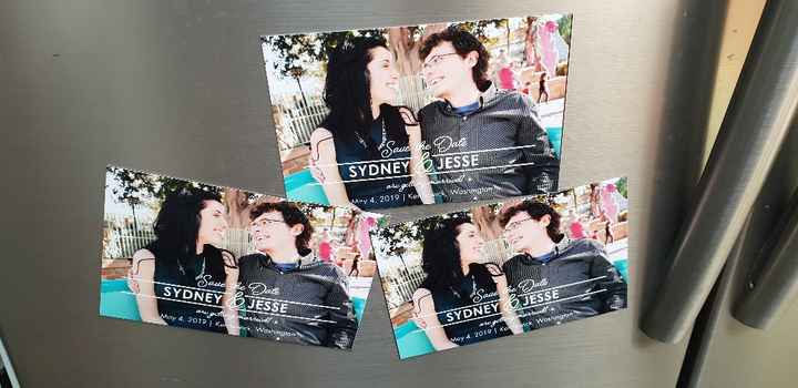 Ta-dah! All ready to be mailed and stuck on someone's fridge.