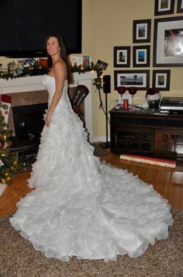 Finally posting pics of my dress - From Once Wed (used)
