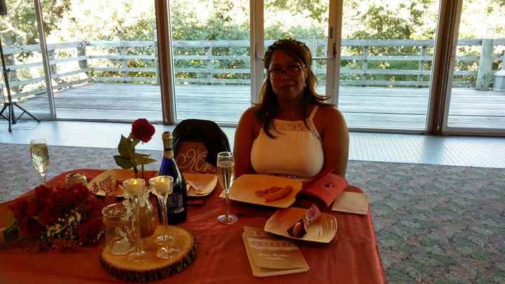 Sweetheart table and our "dance floor"