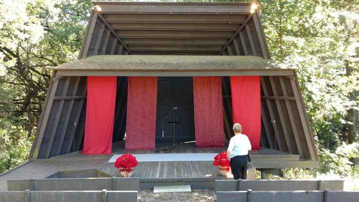 My MOH decorated our venue- simplistic like us!
