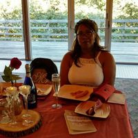 Sweetheart table and our "dance floor"
