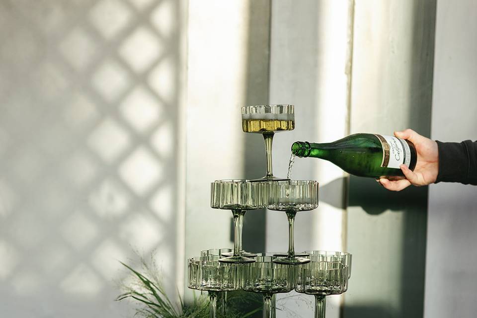 Champagne tower