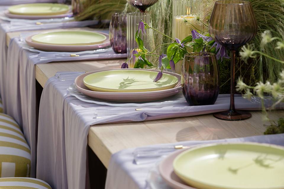 Spring tablescape