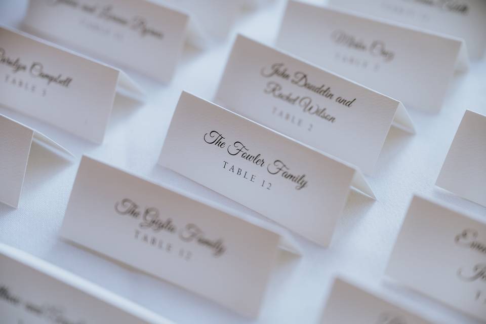 Complimentary Place Cards