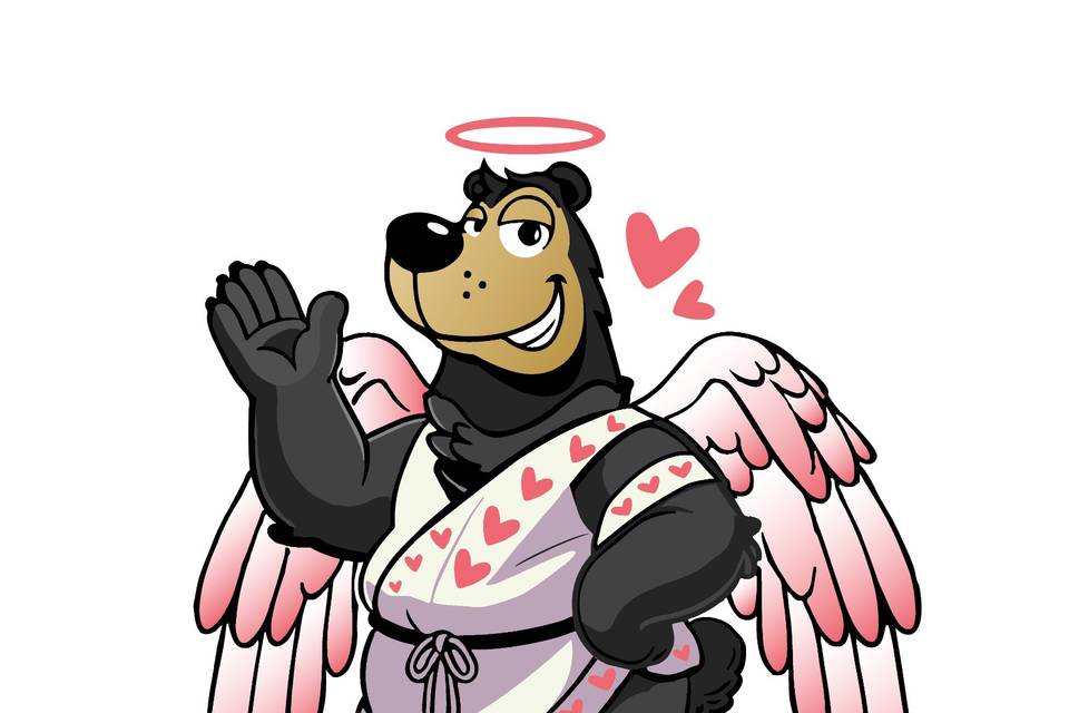 Shuttle Bear with Love Wings