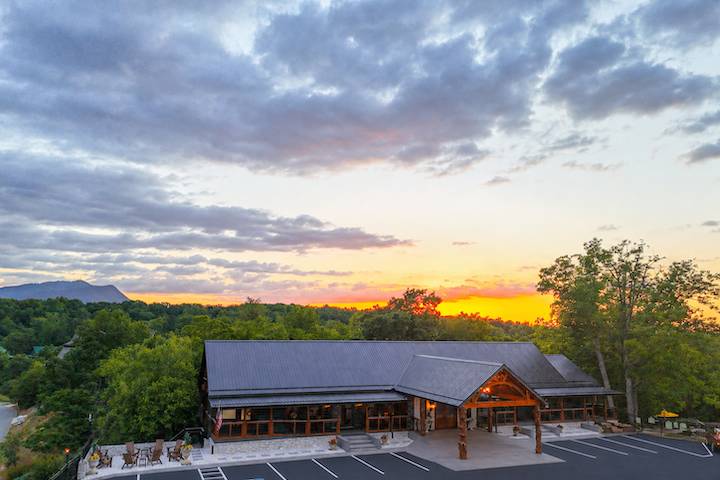 The Lodge at sunset