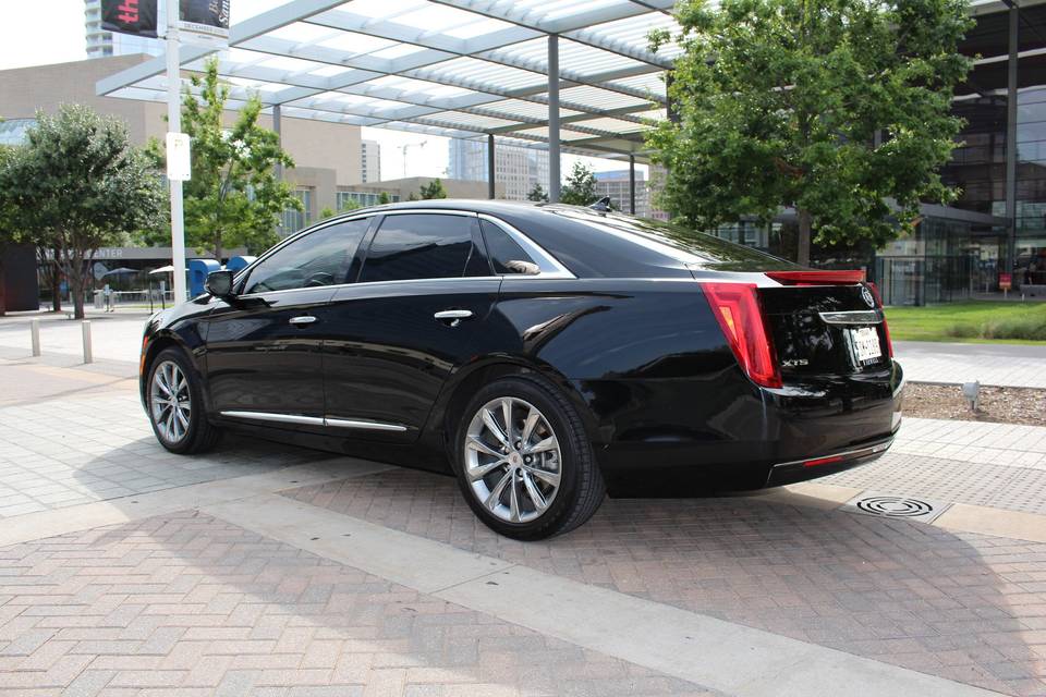 Shiny black car