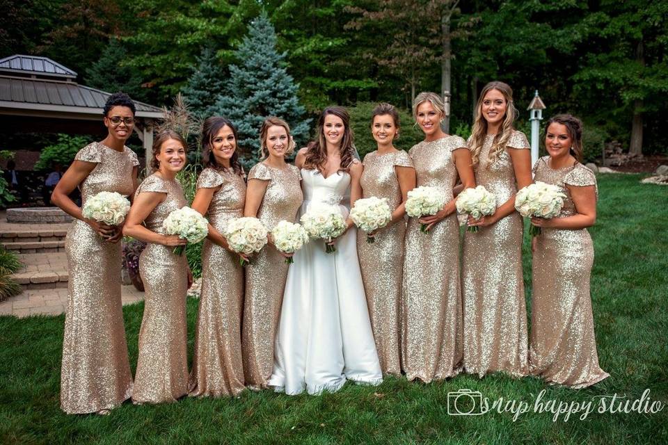 Large bridal parties welcome!