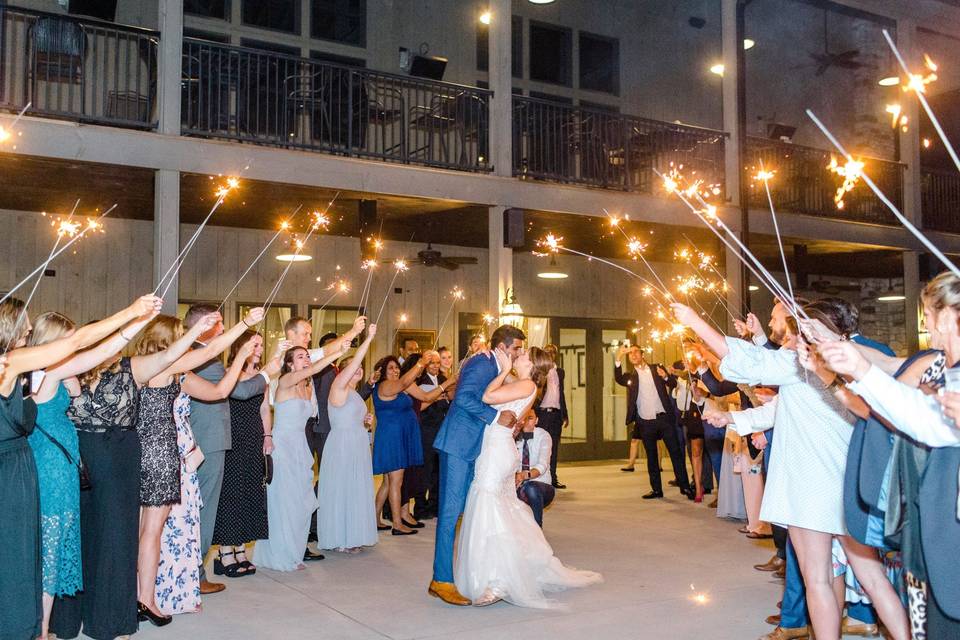 We Love Sparkler Exits!