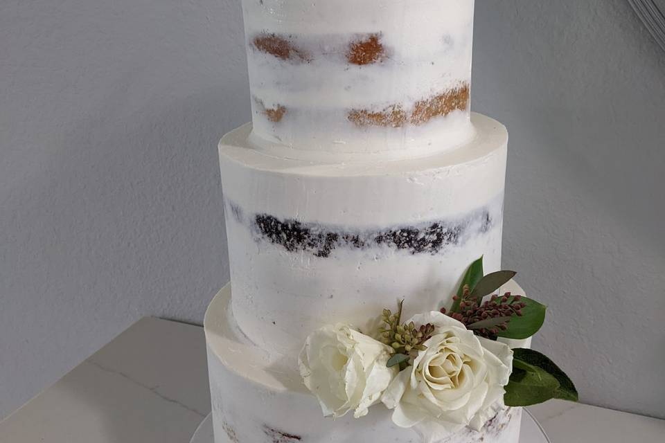 Tiered Semi-Naked Cake