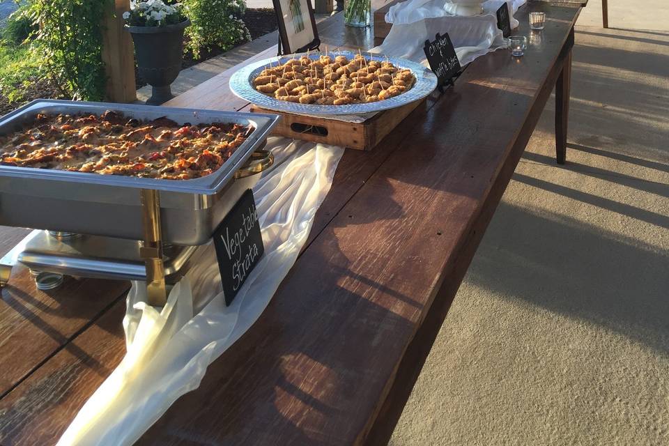 Outdoor buffet