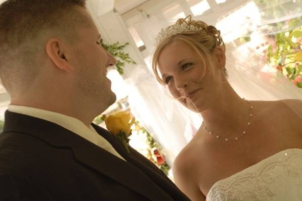 Even though these words have been uttered millions of times, when vows are exchanged between two people who are truly in love the eyes and look on a person's face when they are spoken make them unique.