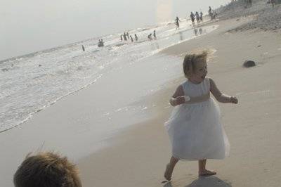 Again, kids make it fun and free and bring us back to what's real at a wedding.