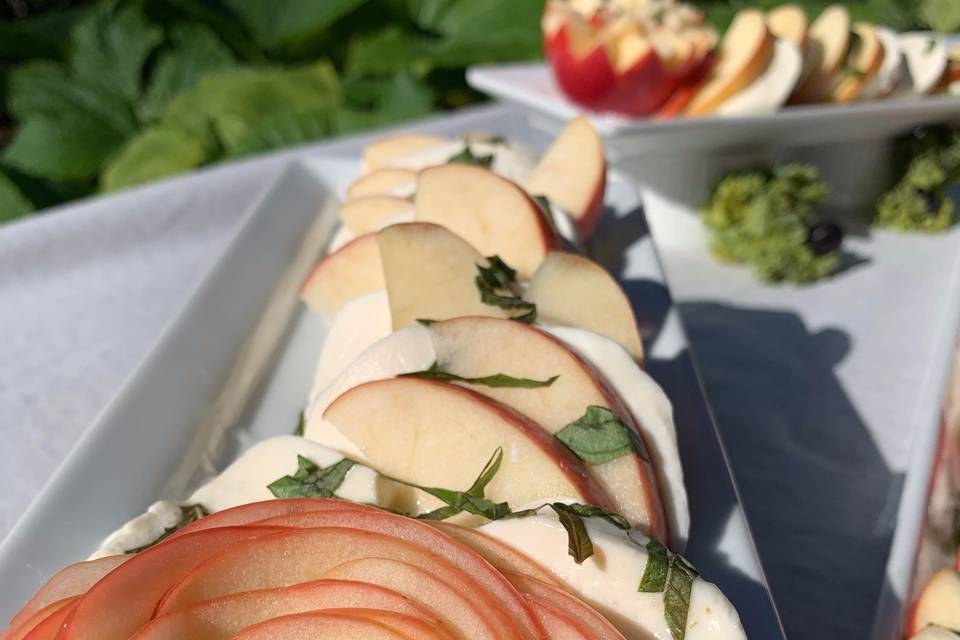 Deconstructed PNW caprese