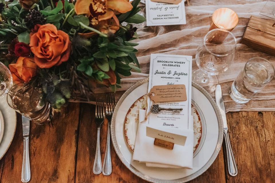 Placesetting and florals