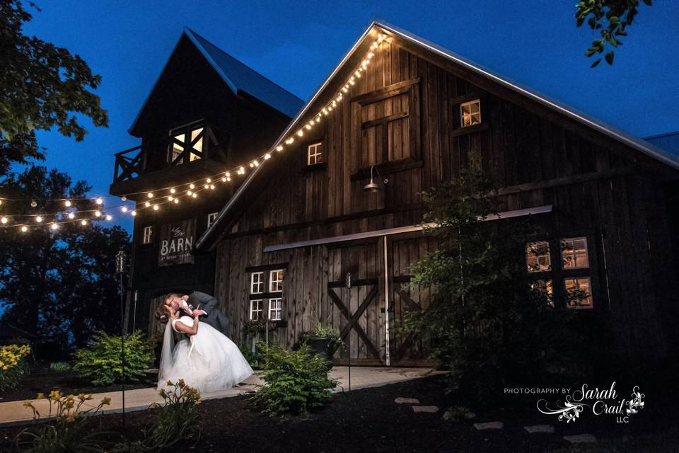 Night shot at the Barn at Kennedy Farm