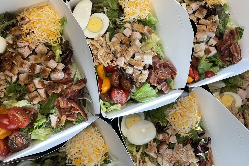 Boxed Cobb salads