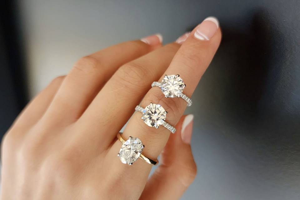 Round cut diamonds