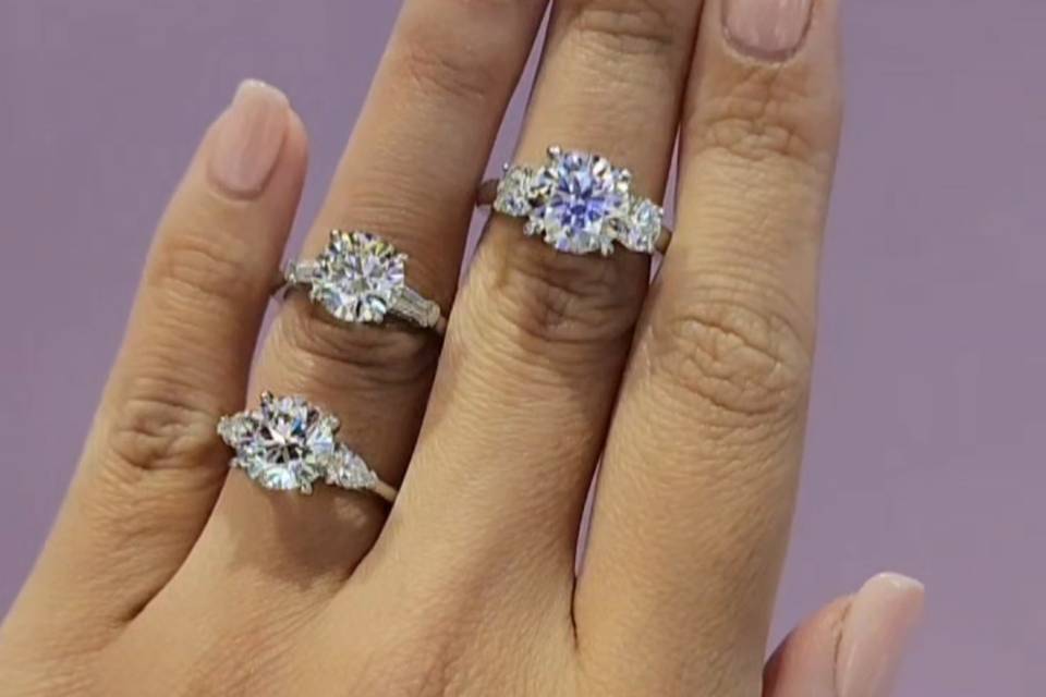 Round cut diamonds
