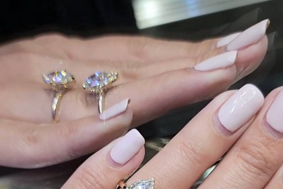 Pear and Marquise diamond