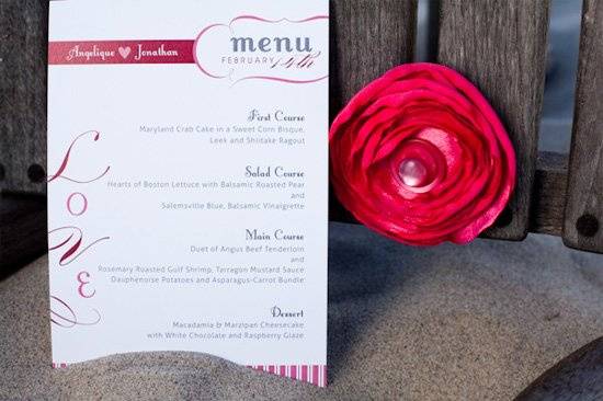 Love inspired Menu