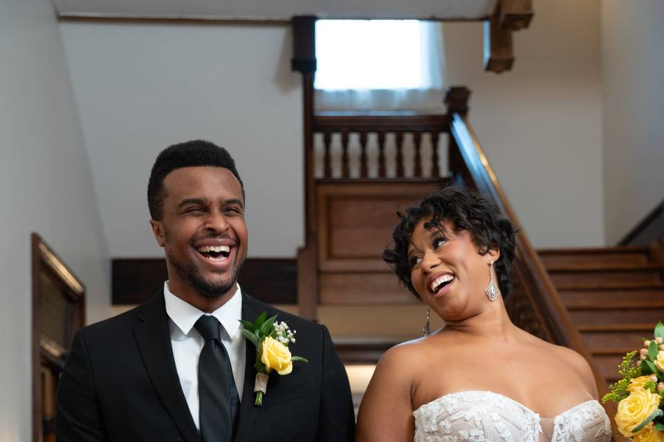 Happy Couple in foyer