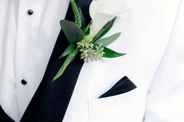 Groom details black and white