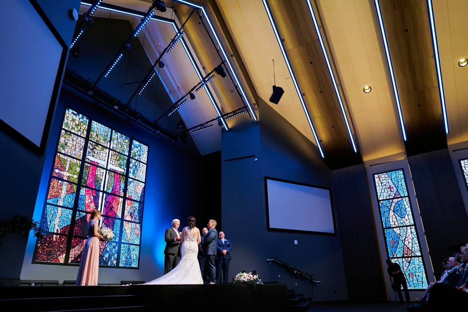 Creative view of the ceremony