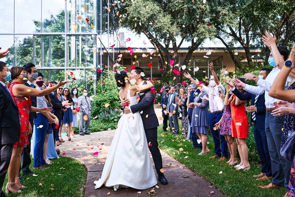 Showering with love and petals