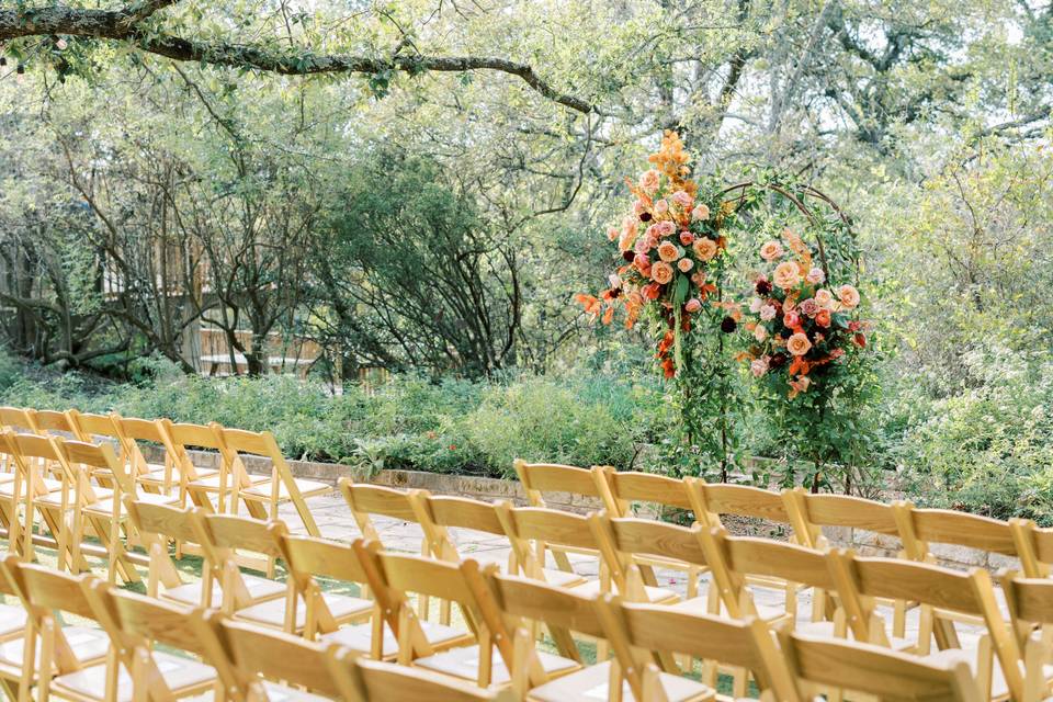 Ceremony in The Rose Garden