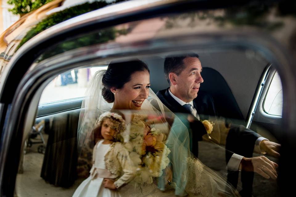 Bride and her father