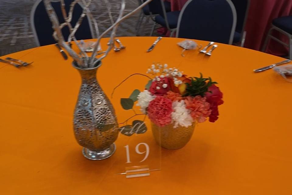 Orange table