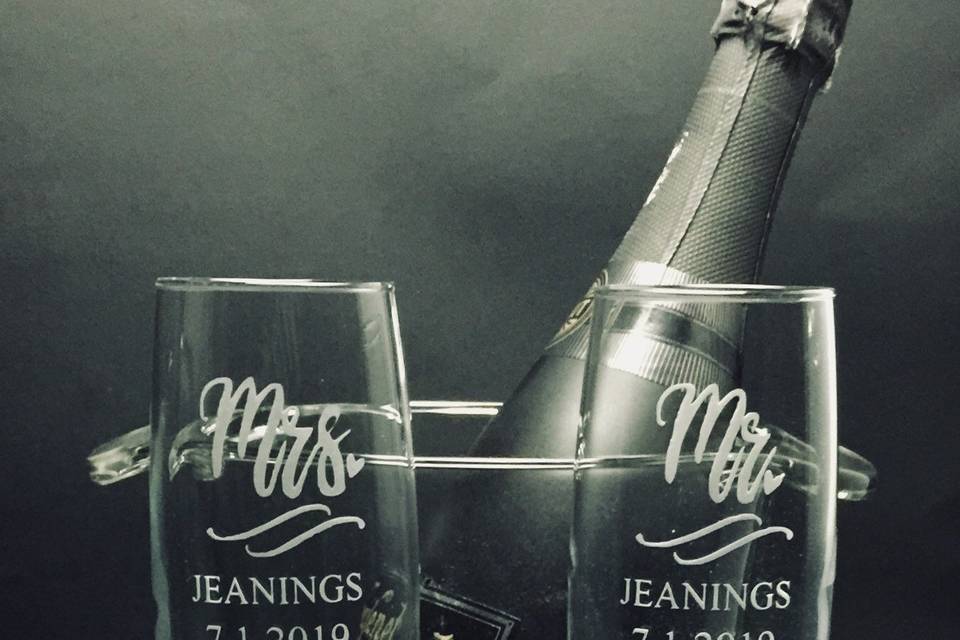 Forever Yours Glass Etchings providing personalized custom engraved gifts  and glassware